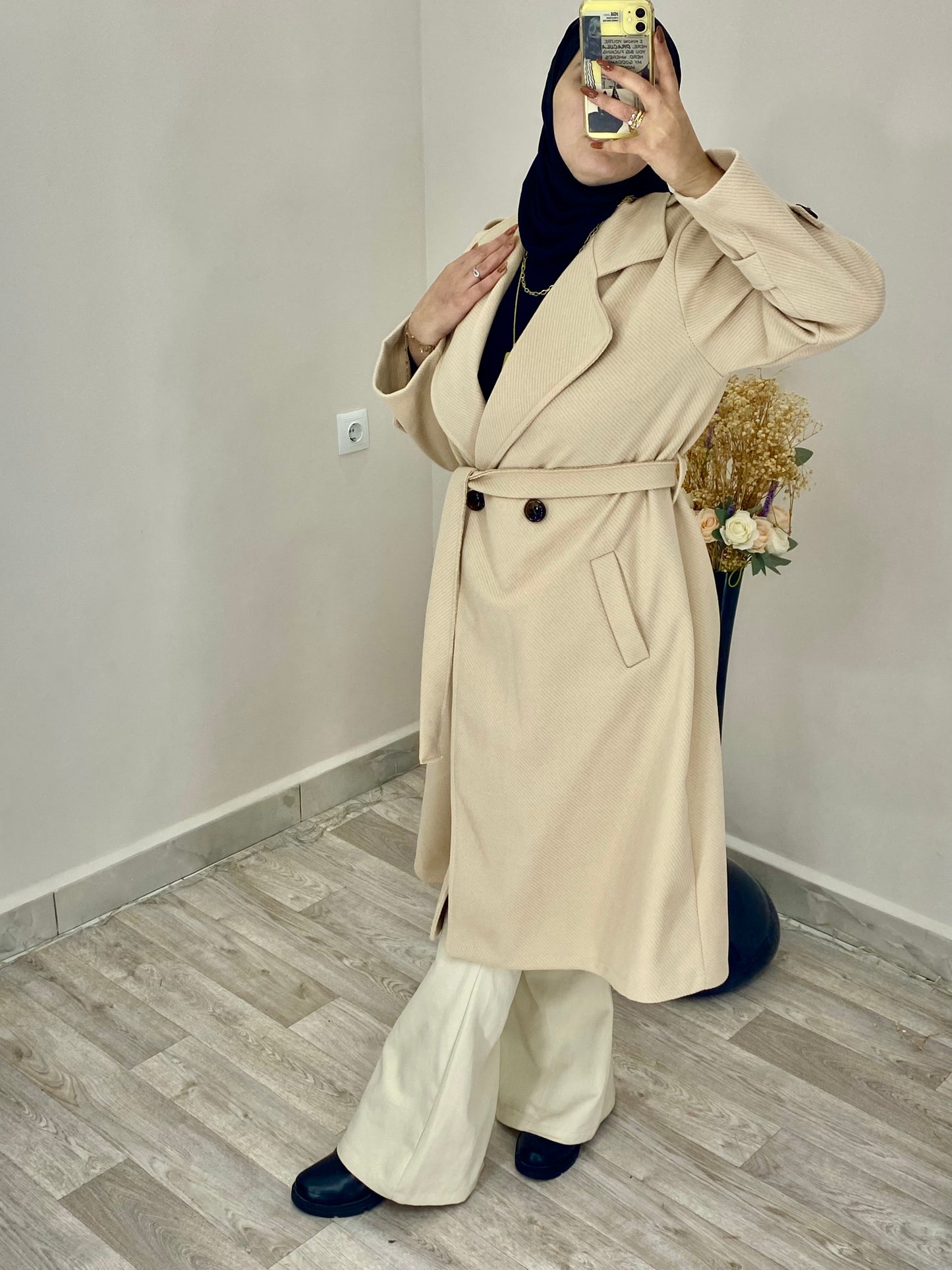 Manteau Style Trench Coat 2 Boutons