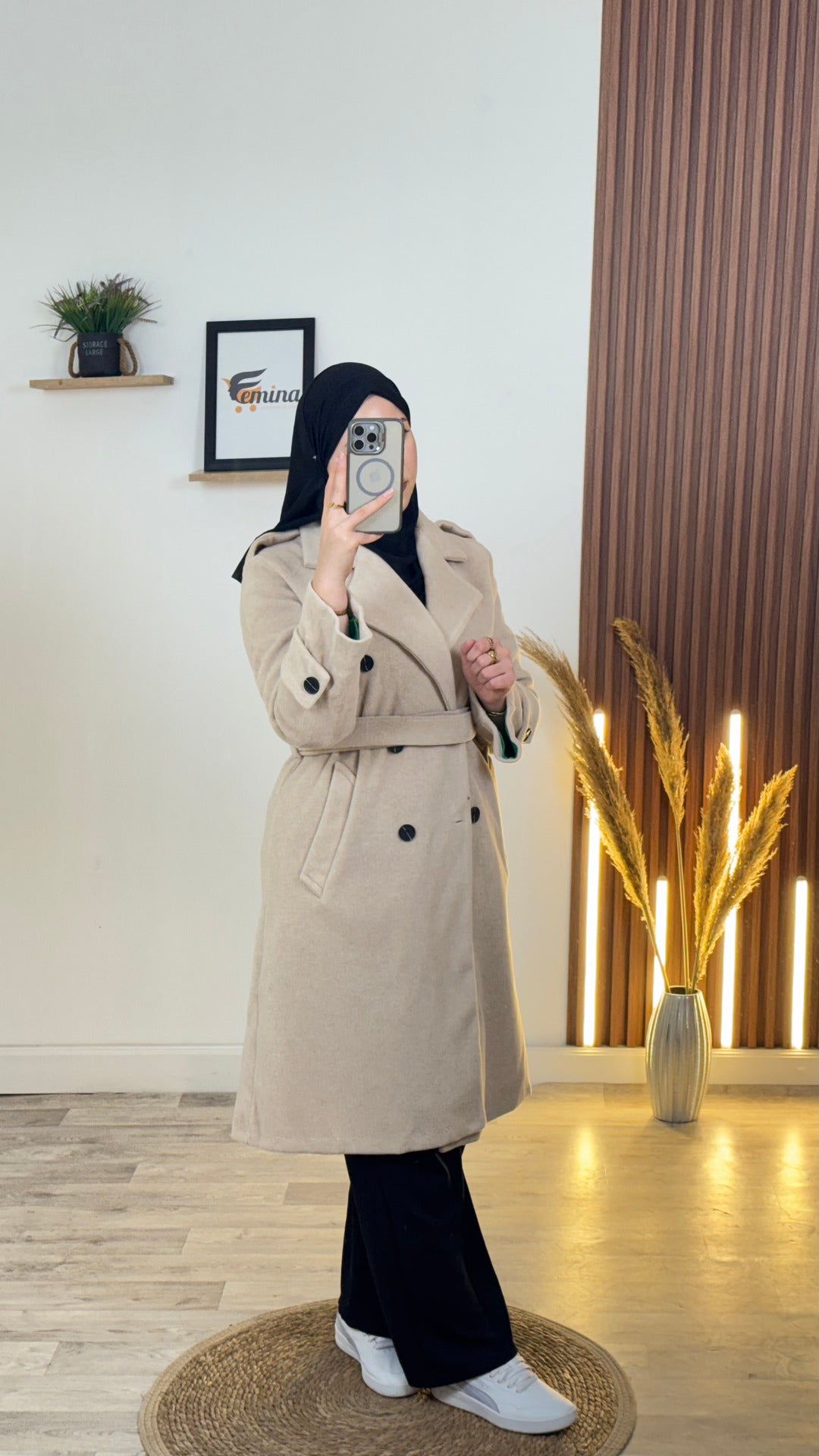 Manteau Demi (cachemire italien)