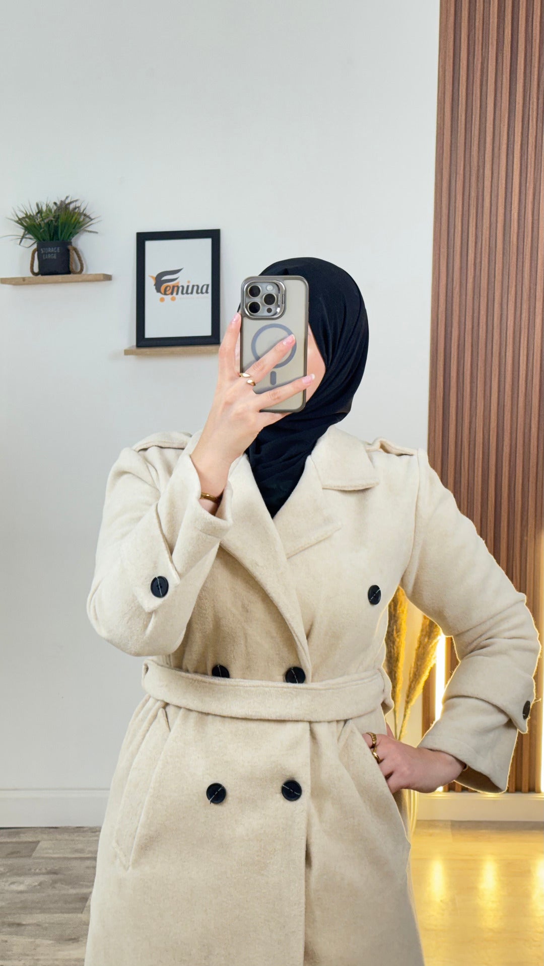 Manteau Demi (cachemire italien)