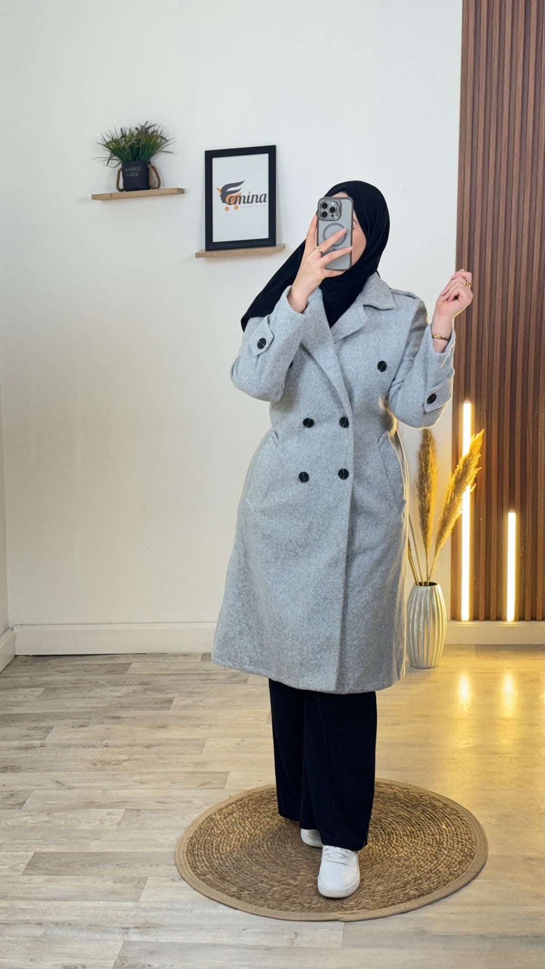 Manteau Demi (cachemire italien)