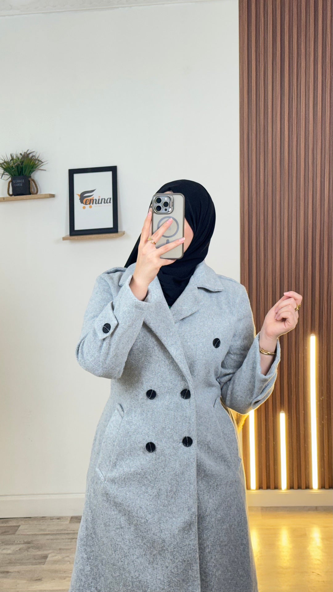 Manteau Demi (cachemire italien)