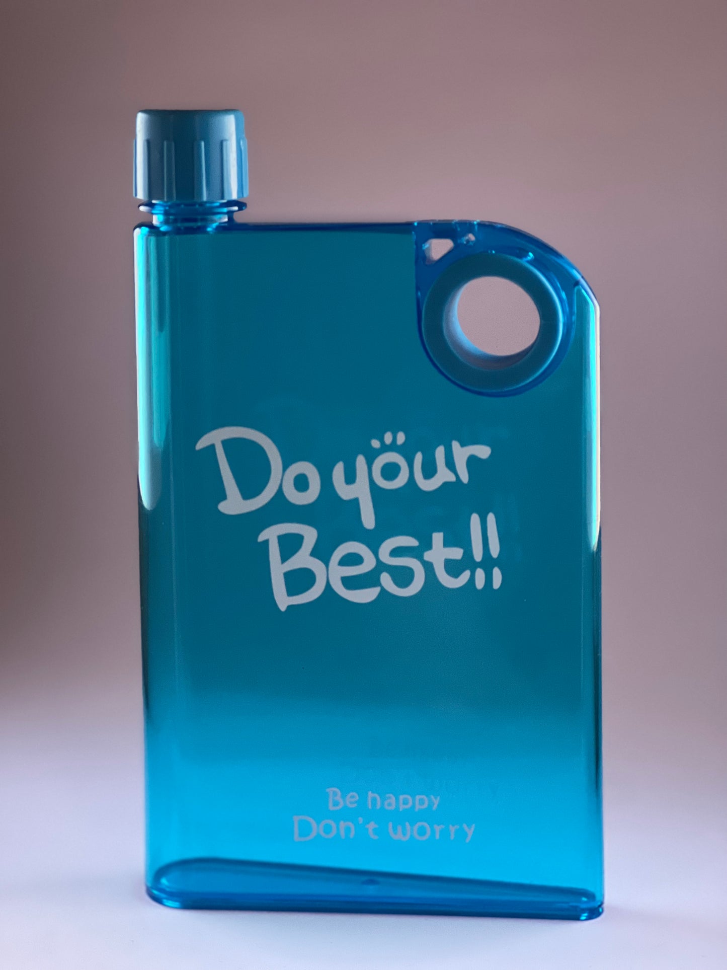 قارورة على شكل نوتبوك Gourde d'eau créative transparente