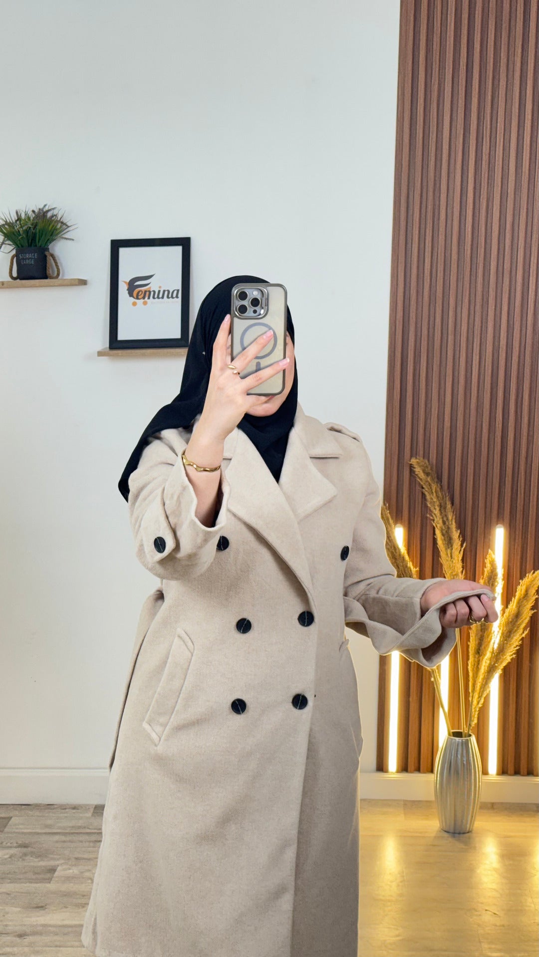 Manteau Demi (cachemire italien)