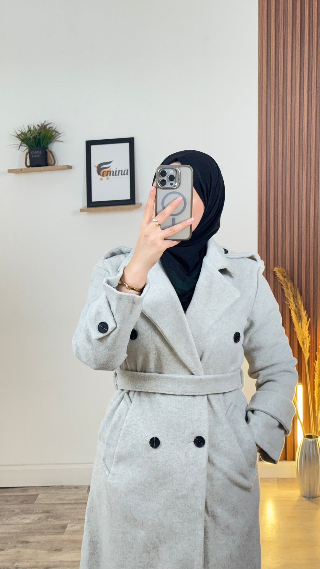 Manteau Demi (cachemire italien)