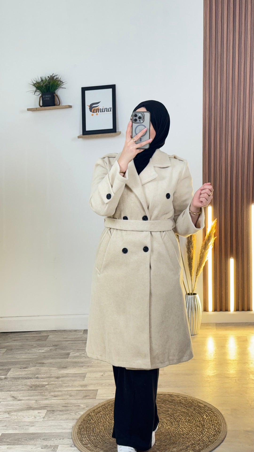 Manteau Demi (cachemire italien)