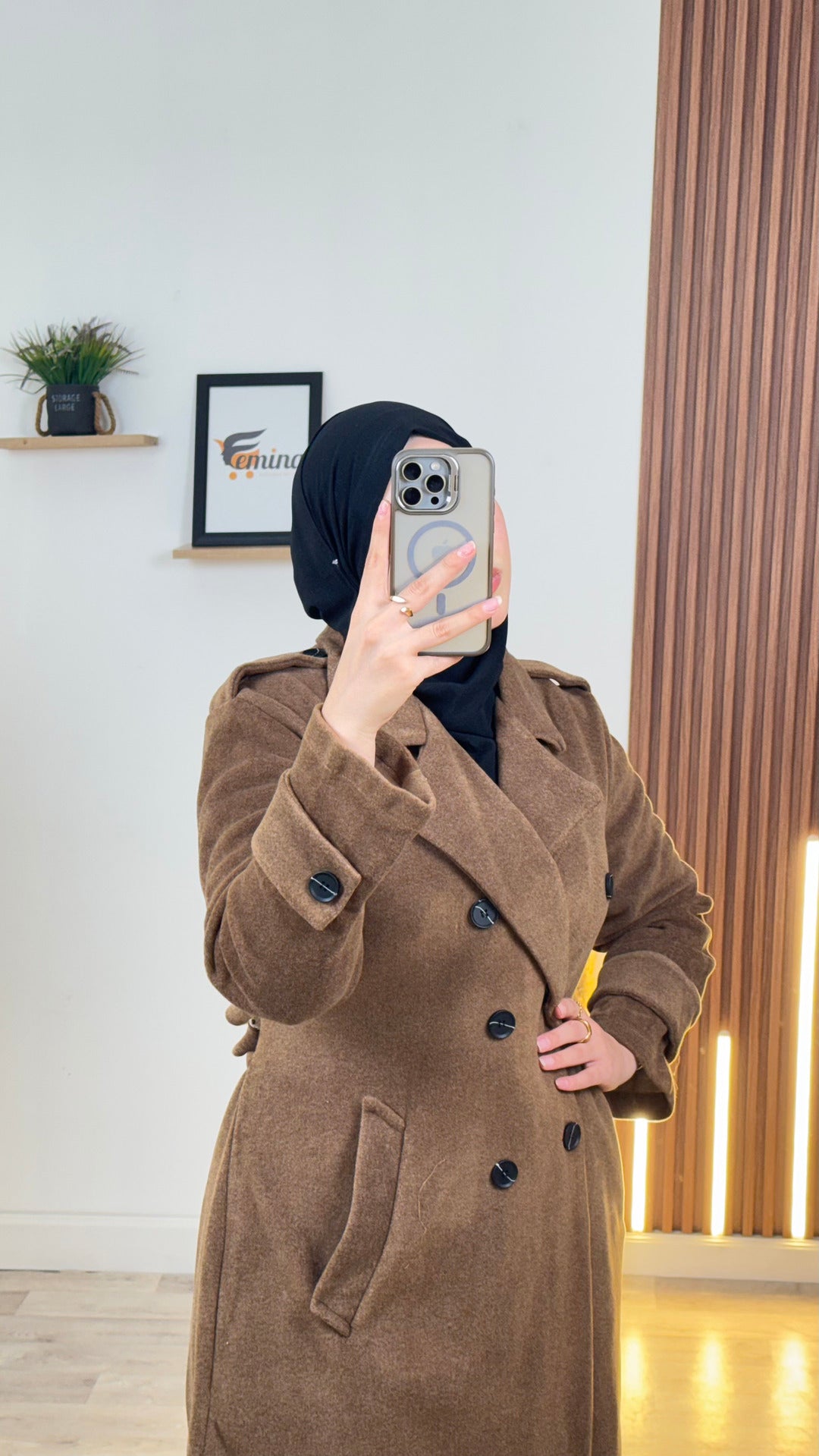 Manteau Demi (cachemire italien)