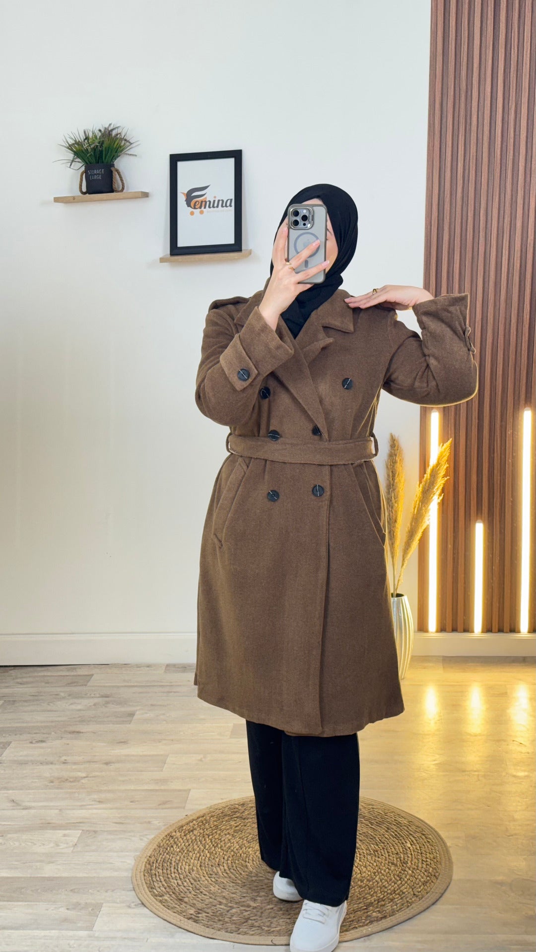 Manteau Demi (cachemire italien)
