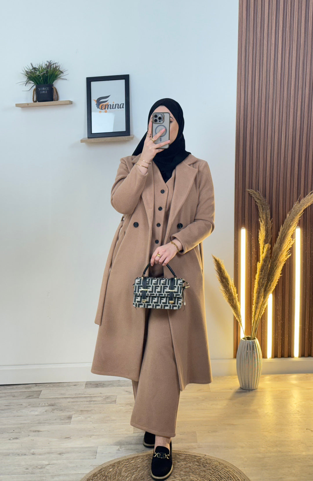 Ensemble 3 pièces Cachemire