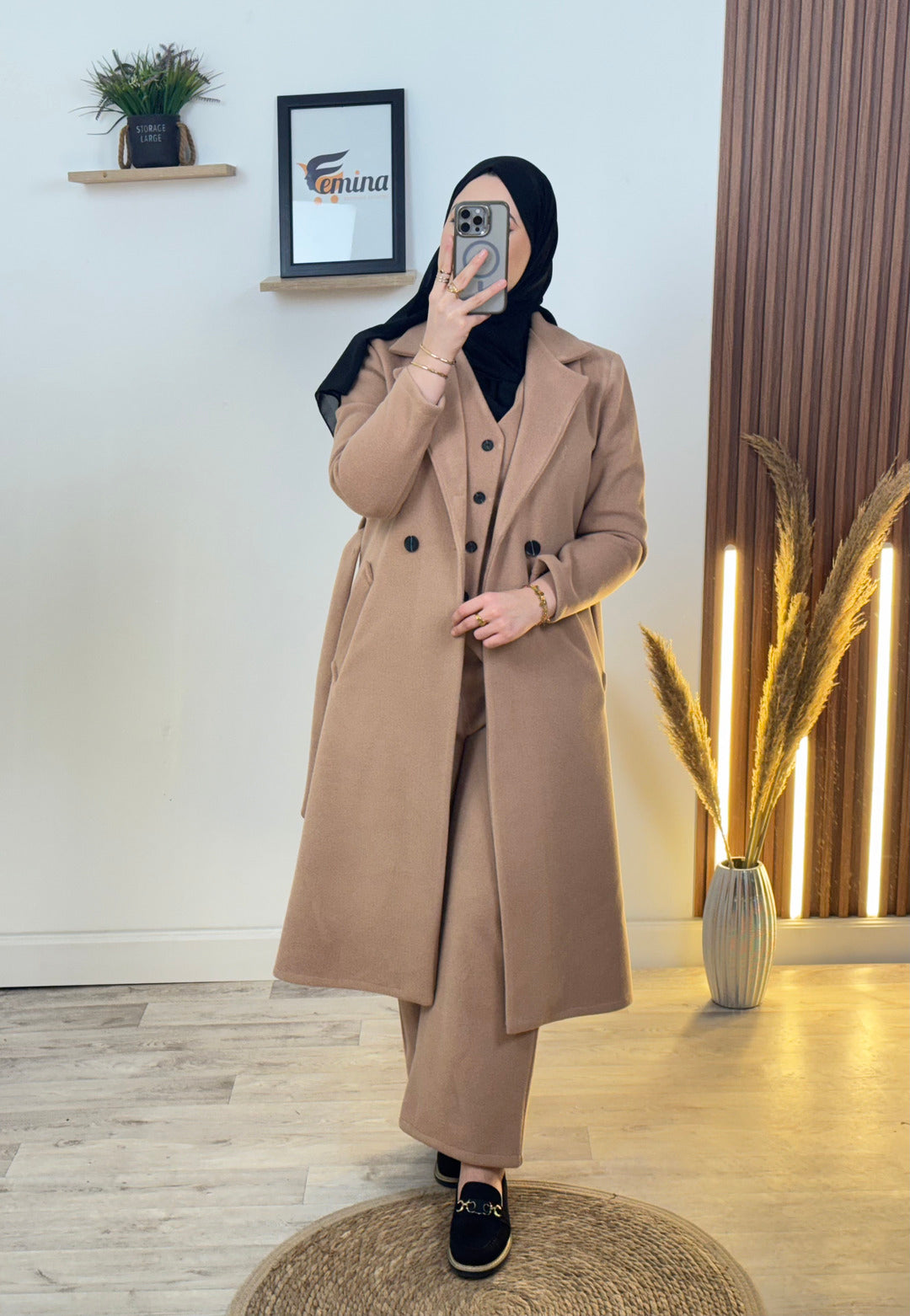 Ensemble 3 pièces Cachemire