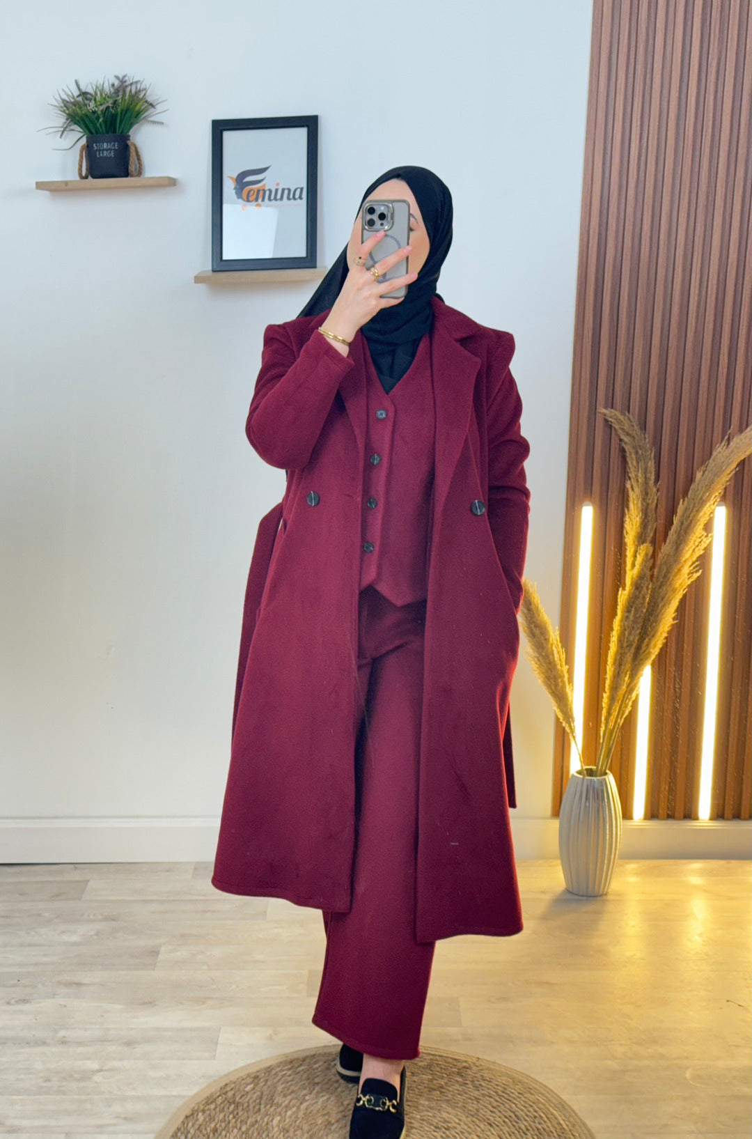 Ensemble 3 pièces Cachemire