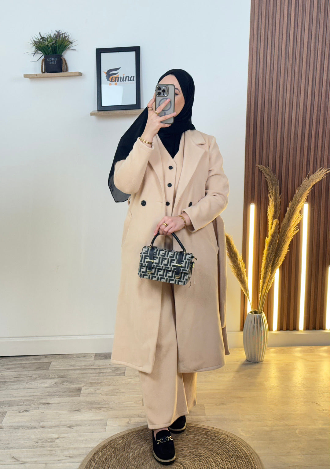 Ensemble 3 pièces Cachemire