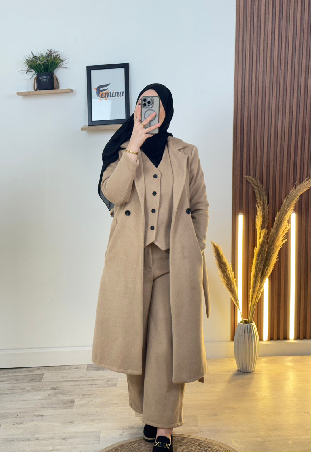 Ensemble 3 pièces Cachemire