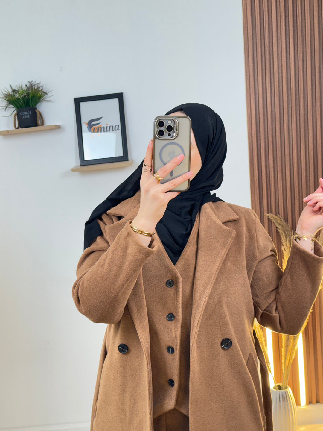 Ensemble 3 pièces Cachemire