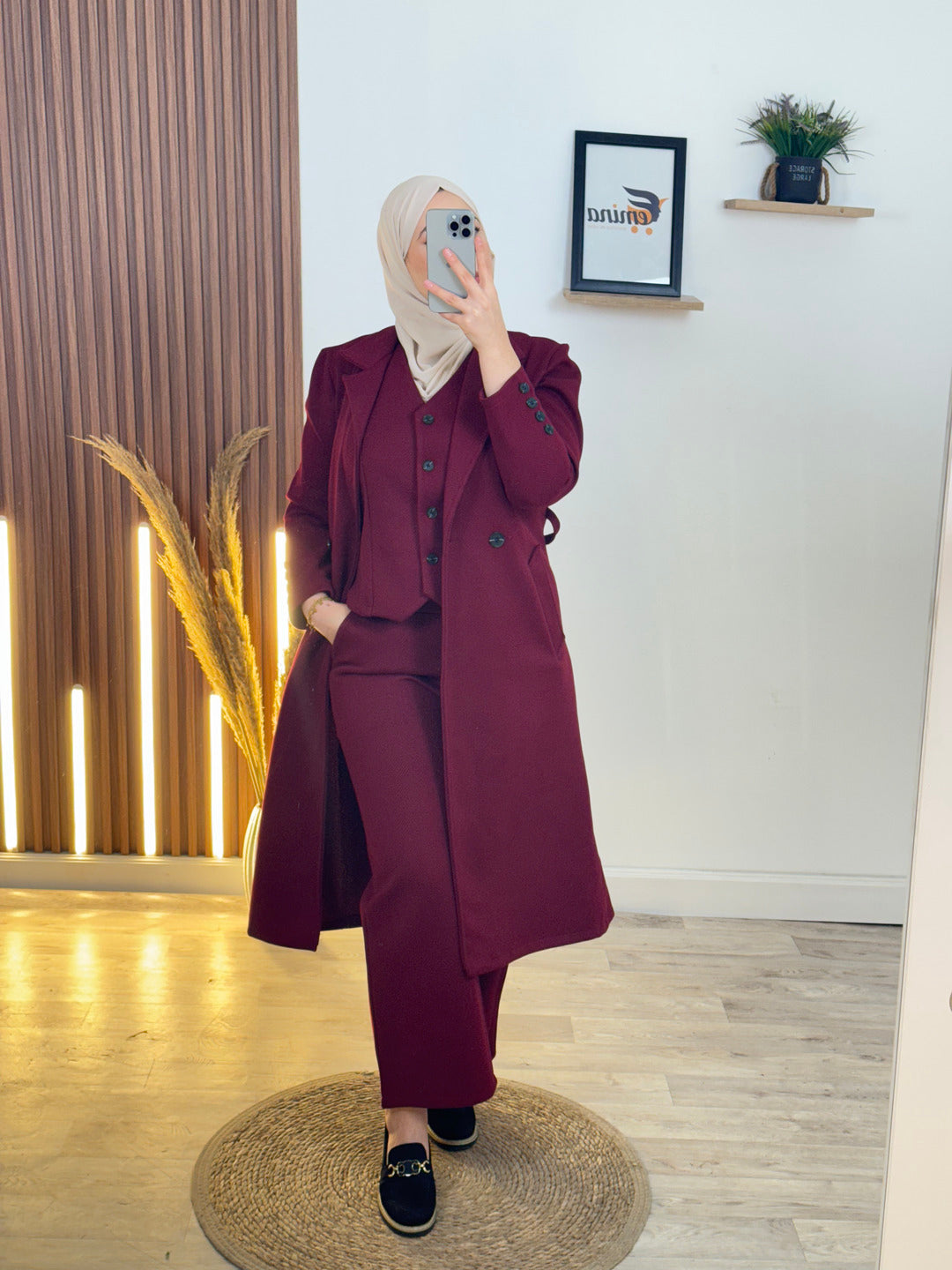 Ensemble 3 pièces Cachemire