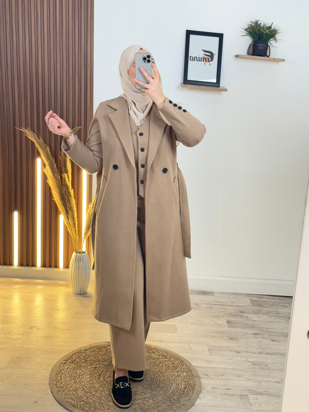 Ensemble 3 pièces Cachemire