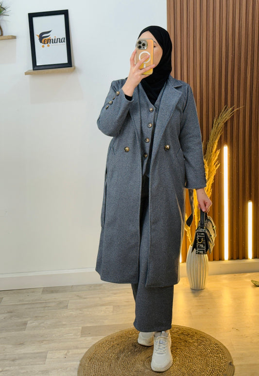 Ensemble 3 pièces Cachemire