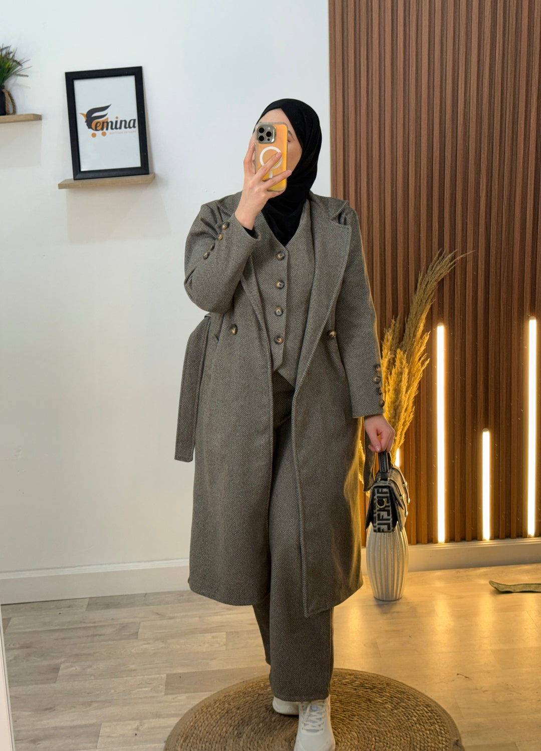 Ensemble 3 pièces Cachemire