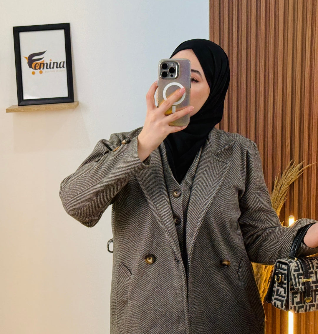 Ensemble 3 pièces Cachemire